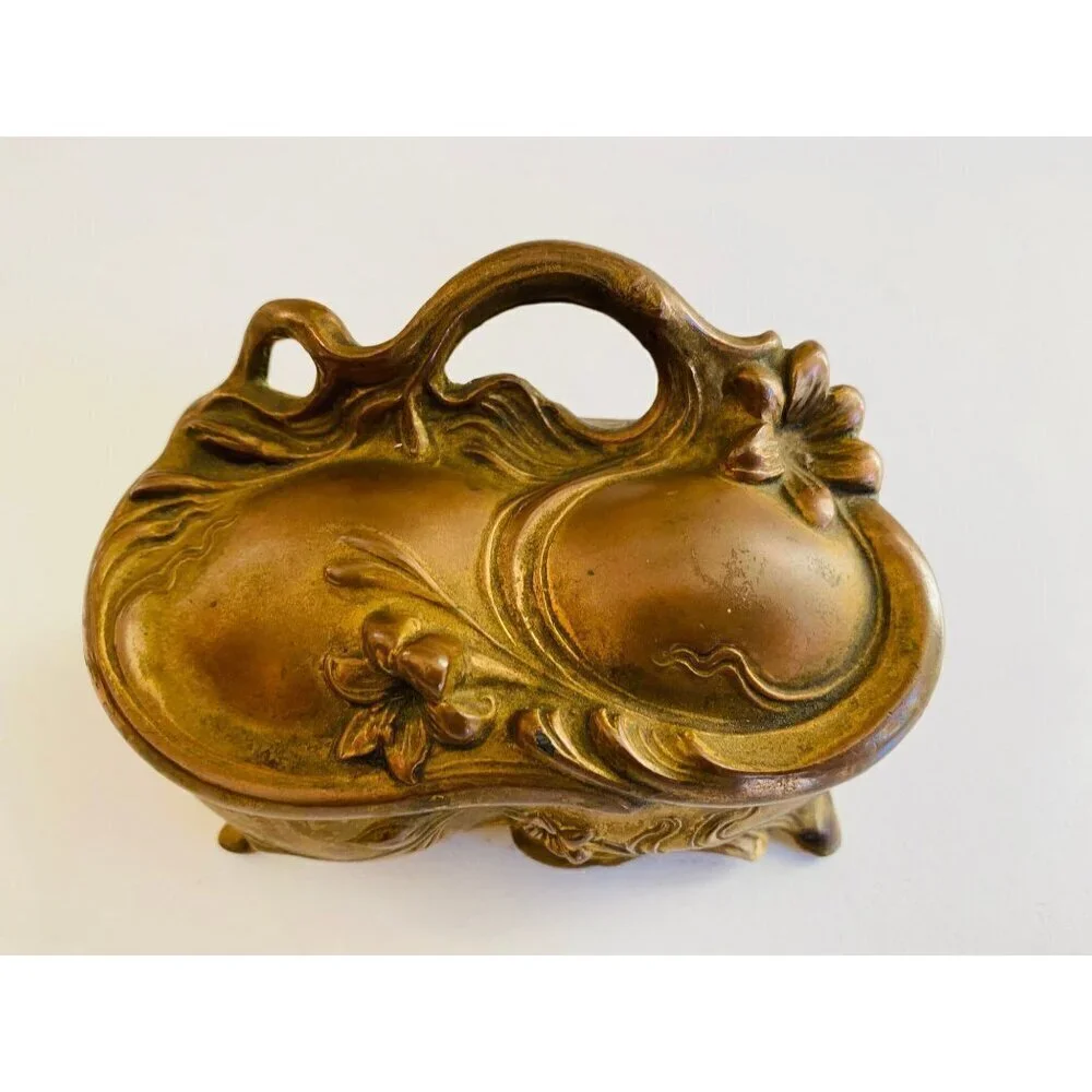 Vintage JB Jennings Brothers Jewelry Box, Jewelry Case, Trinket Holder, Jewelry